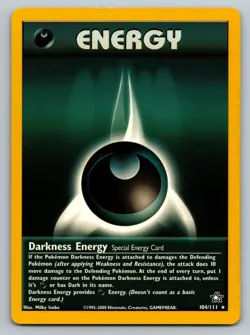Pokemon Darkness Energy MP 104/111 Neo Genesis Regular Rare - Image 1