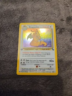 1999 Pokemon TCG • Dragonite Fossil: 1st Edition Holo • 4/62 NM - Image 2