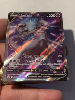 Pokemon Mewtwo V SWSH229 Sword & Shield BLACK STAR PROMO FULL ART NM - Image 2