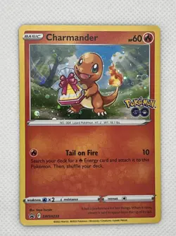 Charmander Cosmos Swirl Promo Pokemon Go Pokemon SWSH232 Sword & Shield Holo NM - Image 1