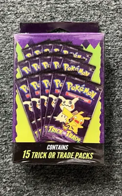 Pokemon 2025 Trick Or Trade 15 Packs Per Box BRAND NEW & SEALED - Image 1