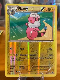 2016 Pokemon XY Steam Siege Flaaffy 39/114 Reverse Holo Stage 1 MP - Image 1