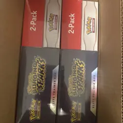 Pokemon Surging Sparks Elite Trainer Box + Booster Bundle Costco 2-pack Lot Of 2 - Image 1