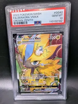 Zeraora VMAX GG42/GG70 Crown Zenith Galarian Gallery Holo FULL ART PSA GEM MT 10 - Image 3