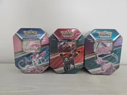 Pokemon TCG V Heroes 3 Tin LOT Umbreon Espeon Sylveon New/Sealed SWSH (12 Packs) - Image 1