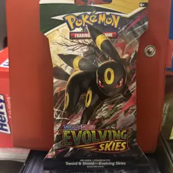 POKEMON EVOLVING SKIES SLEEVED BOOSTER PACK - UMBREON ART - Image 1