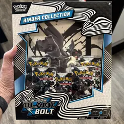 Pokemon TCG Scarlet & Violet 10.5 Black Bolt Binder Collection Box -NEW SEALED - Image 1