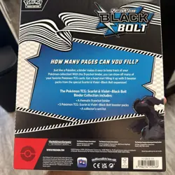 Pokemon TCG Scarlet & Violet 10.5 Black Bolt Binder Collection Box -NEW SEALED - Image 2