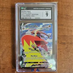 2022 Pokemon SWSH Blaziken VMAX Silver Tempest TG15/TG30 CGC MINT 9 Holo - Image 1