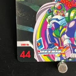 Mega MAN X Mega Mission Card 44 Prologue CAPCOM BANDAI Japanese Rockman 1995 - Image 3