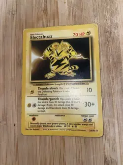 Shadowless Electabuzz 20/102 Rare Base Set Pokemon Card LP - Image 1