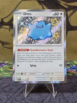 Ditto 201/091 - Paldean Fates Baby Shiny Holo Rare - Pokemon TCG Card NM - Image 1