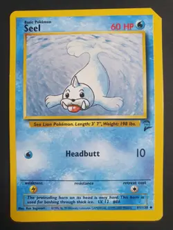 Seel 61/130 - Base Set 2 - Pokemon Card - Factory Miscut - Excellent Condition - Image 1