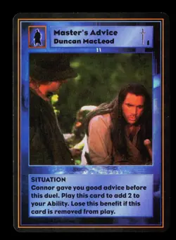 Master's Attack Duncan MacLeod Highlander: The Card Game Trading Card CCG - Image 1