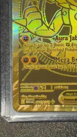 Mega Lucario EX 188/132 Mega Evolution Hyper Rare Gold Card Pokemon TCG - Image 3