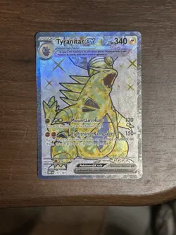 Pokemon TCG Tyranitar EX 211/197 Obsidian Flames Full Art Ultra Rare Holo Card - Image 1