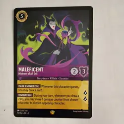 LORCANA FR Card - Chapter 3 51/204 Maleficent - Legendary Nine - Image 1
