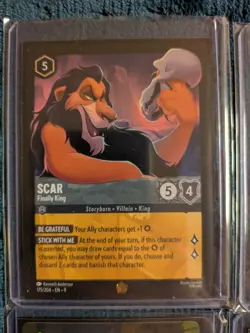 Lorcana Fabled 5 Holo 1 Base Card Lot - Image 2