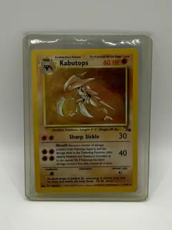 Pokemon TCG Kabutops Holo Rare Card 9/62 Fossil Unlimited 1999 Vintage NM - Image 1