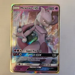 Mewtwo GX 31/68 Hidden Fates Holo Pokemon Card Near Mint - Image 1