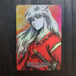 CARDDASS MASTERS Inuyasha Half-Demon Anime Holofoil Collectible Card D21 - Image 1