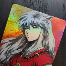 CARDDASS MASTERS Inuyasha Half-Demon Anime Holofoil Collectible Card D21 - Image 2