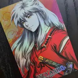 CARDDASS MASTERS Inuyasha Half-Demon Anime Holofoil Collectible Card D21 - Image 4
