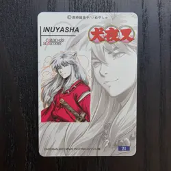 CARDDASS MASTERS Inuyasha Half-Demon Anime Holofoil Collectible Card D21 - Image 5