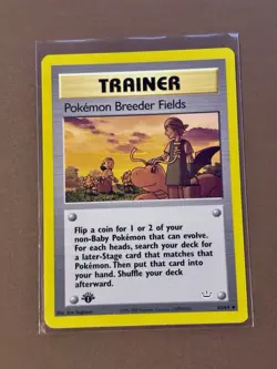 Pokemon Card - Neo Revelation 62/64 - POKEMON BREEDER FIELDS *1st Edition* - Image 1