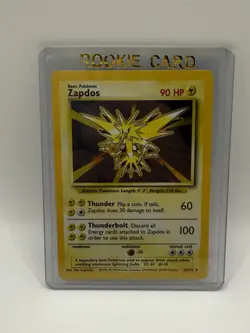 Pokemon TCG Zapdos Base Set Holo Unlimited Rare Card 16/102 Near Mint NM - Image 1
