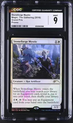 STONEFORGE MYSTIC Promotional Grand Prix Foil Rare CGC 9 MTG [Nostalgium] - Image 1