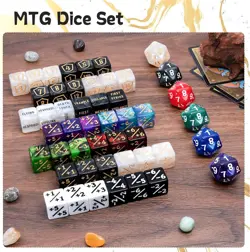 78 Pieces MTG Dice Set with Plus 1 Life Counter & Keyword Token Dice & Shield & - Image 5