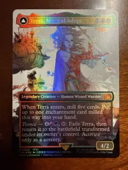 Terra, Magical Adept (Borderless) Final Fantasy Foil MTG NM English - Image 1