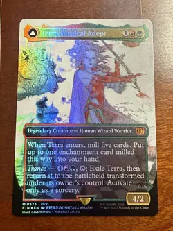 Terra, Magical Adept (Borderless) Final Fantasy Foil MTG NM English - Image 2