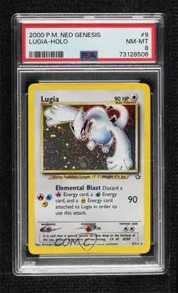 Lugia Holo Pokemon Neo Genesis PSA 8 2000 - Image 1