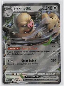 Pokemon Slaking ex - 147/191 Holo Double Rare SV08: Surging Sparks MP - Image 1