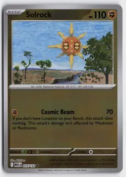 Pokemon Solrock 075/132 Reverse Holo Uncommon ME01: Mega Evolution NM - Image 1
