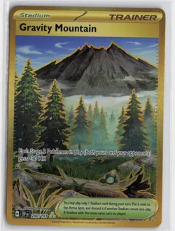 Pokemon Gravity Mountain - 250/191 Holo Hyper Rare SV08: Surging Sparks NM - Image 1