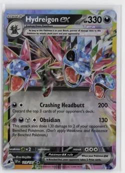 Pokemon Hydreigon ex - 119/191 Holo Double Rare SV08: Surging Sparks NM - Image 1