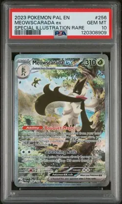 2023 POKEMON PAL EN-PALDEA EVOLVED #256 MEOWSCARADA EX PSA 10 - Image 1