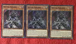 YuGiOh! 3 X Bystial Saronir - Darkwing Blast (DABL) - Super Rare - Image 3