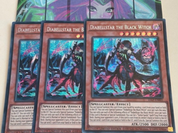 Yugioh 3x Diabellstar the Black Witch 25LP-EN001 Secret Limited Edition 2025 NM - Image 1