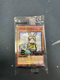 Yugioh Rescue Rabbit EFC1-EN001 & Neymar Jr Token - Parallel Rare NM *Sealed* - Image 1