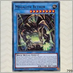 Megalith Bethor - IGAS-EN039 - Common 1st Edition Yugioh - Image 1