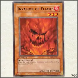 Invasion of Flames - RDS-EN024 - Common 1st Edition Yugioh - Image 1