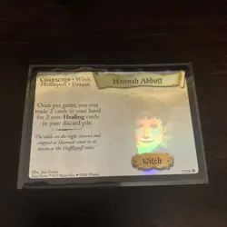 Hannah Abbott - Base Set 7/116 - Holo Foil Harry Potter TCG Card - Image 1