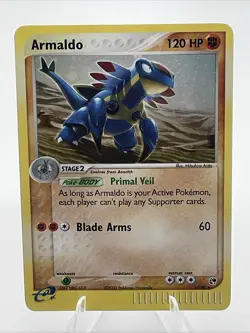 Pokemon Card - Armaldo 1/100 EX Sandstorm Rare Holo Vintage - Image 1