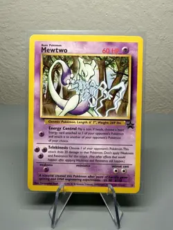Mewtwo 12/53 WOTC Black Star Promo Pokemon Card TCG VINTAGE - Image 1