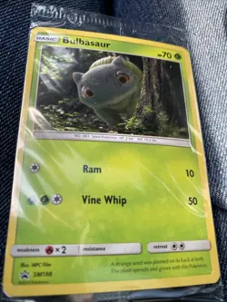 Pokemon Walmart Exclusive Sun Moon Detective Pikachu Promo Holo Bulbasaur SM198 - Image 1