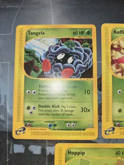 Expedition Base Set Tangela, Hoppip, Koffing 3 Card Lot Pokemon - Image 3